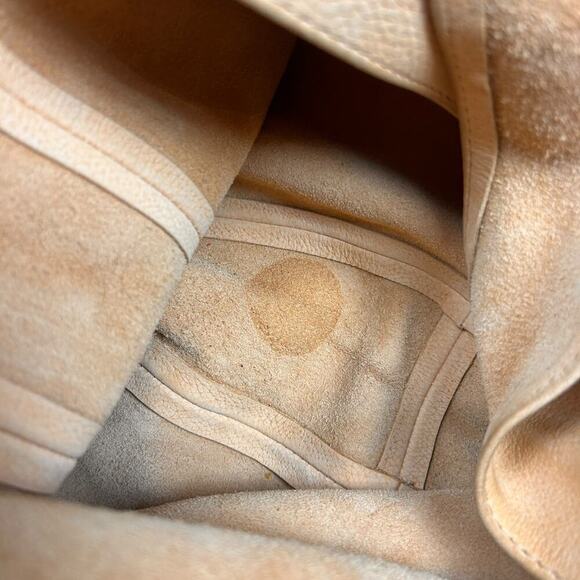 Ceri Hoover Suede Leather Tan Brown Boho Hobo Shoulder Bag Purse Tote Slouchy - Picture 10 of 12